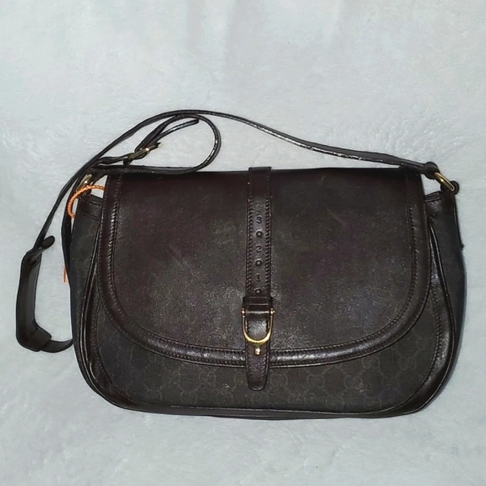 Gucci Supreme Stirrup Crossbody Bag
